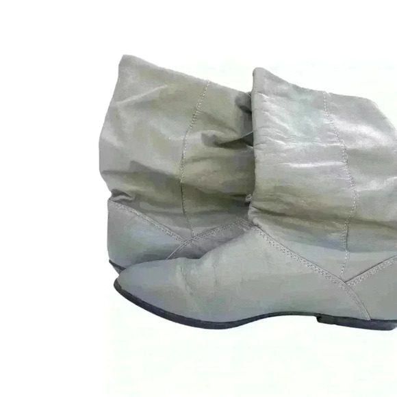 VTG Dexter USA Slouchy Tan Leather Low Heeled Boot Women's Size 6 1/2 - Picture 4 of 8